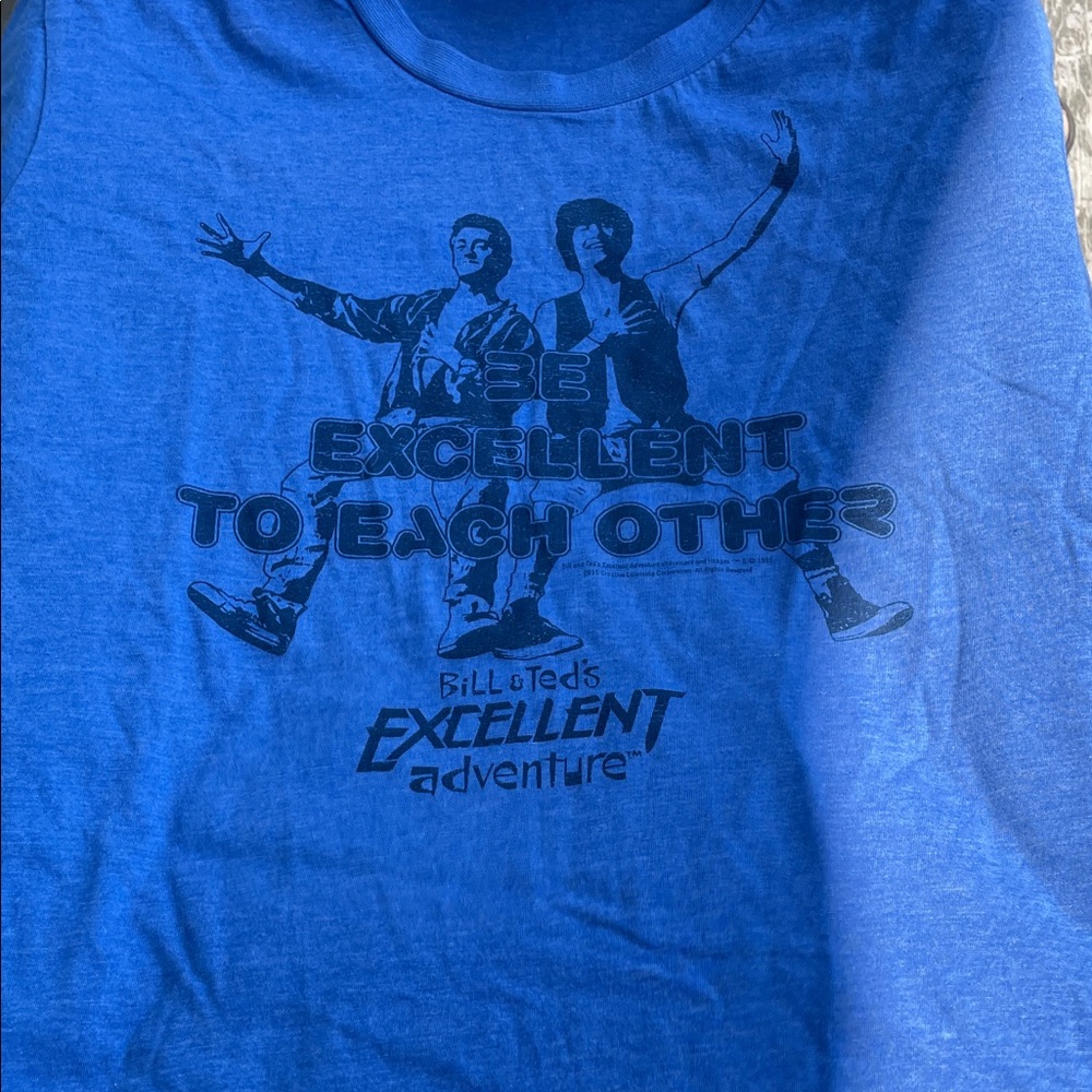 Bill & Ted's Excellent Adventure Blue T-Shirt